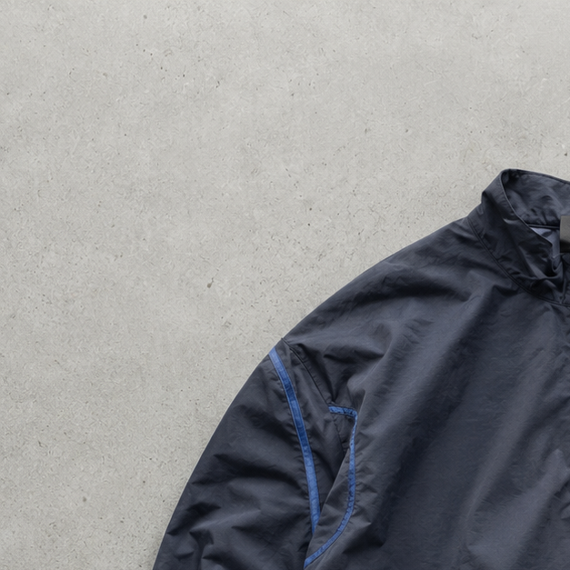 Nike Windbreaker Marineblau Rare Stitched Logo (Size XL)