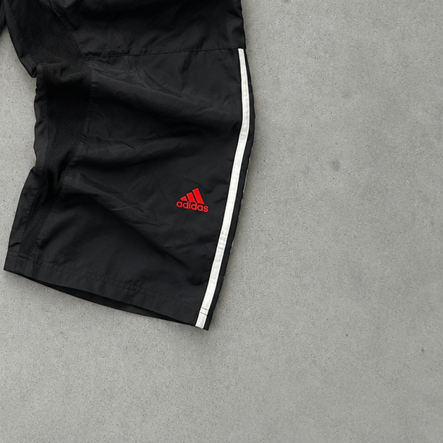 y2k Adidas Jacket Schwarz, Rot Rare (L)