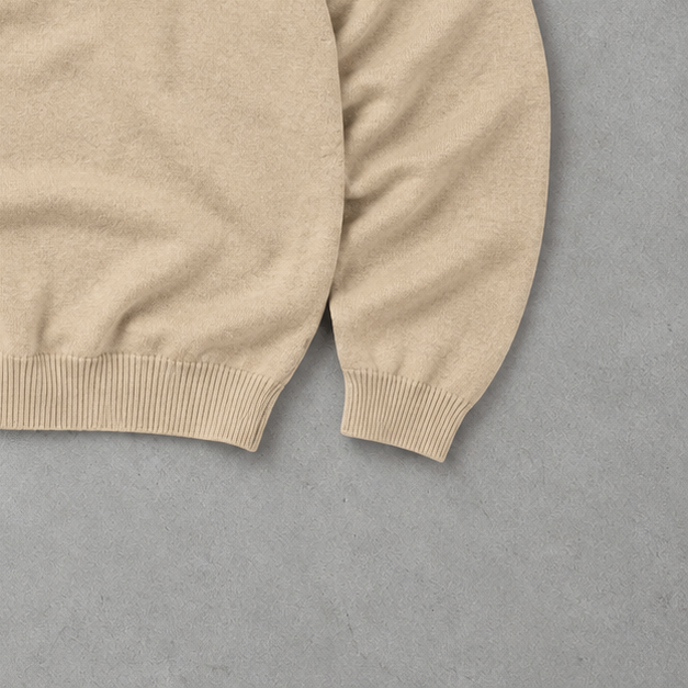 Ralph Lauren Sweater Beige Stitched Logo Limited (XL)