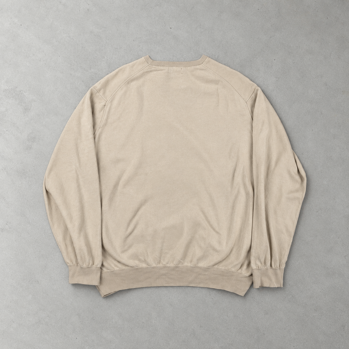 Ralph Lauren Sweater Beige Stitched Logo Limited (XL)