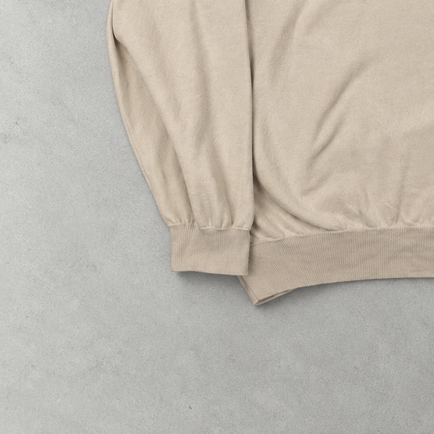 Ralph Lauren Sweater Beige Stitched Logo Limited (XL)