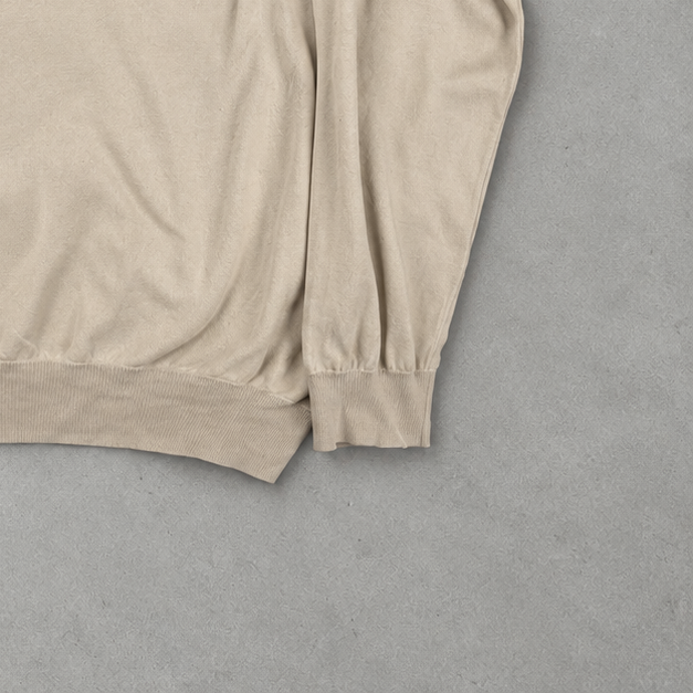 Ralph Lauren Sweater Beige Stitched Logo Limited (XL)