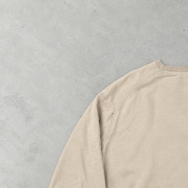 Ralph Lauren Sweater Beige Stitched Logo Limited (XL)