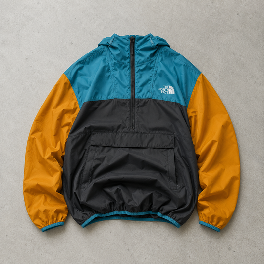 The North Face Windbreaker Blue, Grey Rare (S)