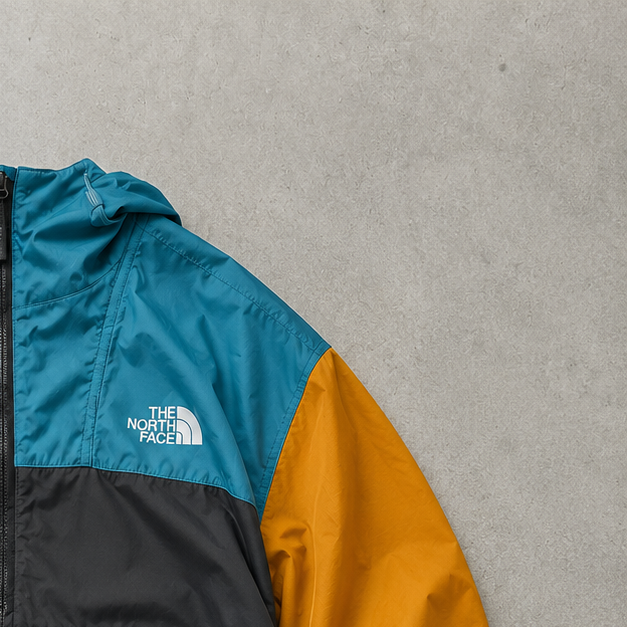 The North Face Windbreaker Blue, Grey Rare (S)