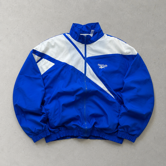 90s Y2K Reebok Hoodie White / Blue Limited (M)