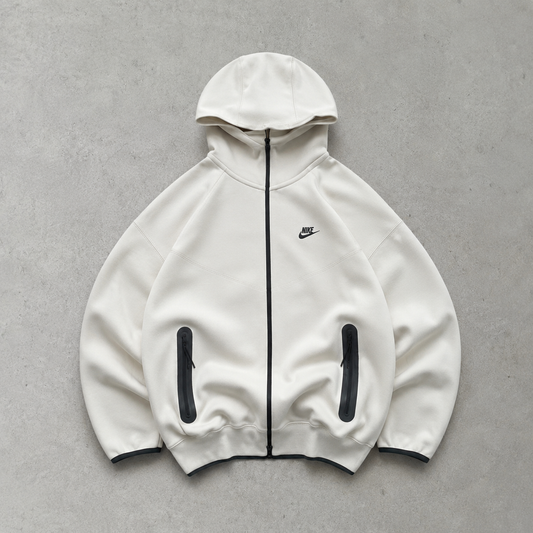 Nike Fleece Jacket Creme Rare (S)