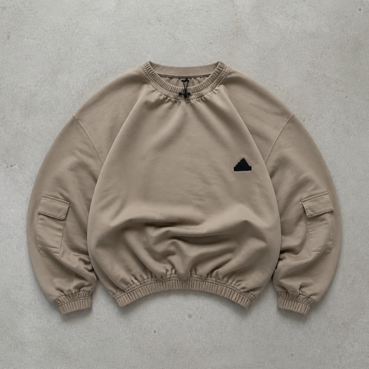 Adidas Streetwear Piece Beige Limited (L) Stitched Logo