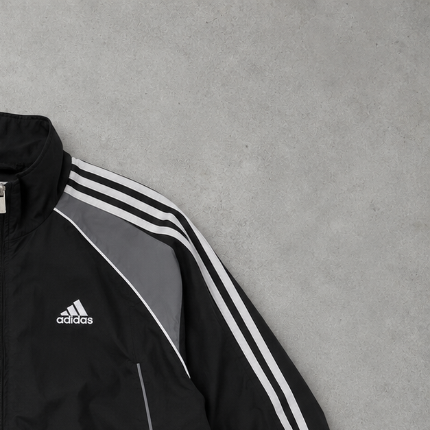 Coupe-vent Adidas Y2K Noir / Gris Rare (M)