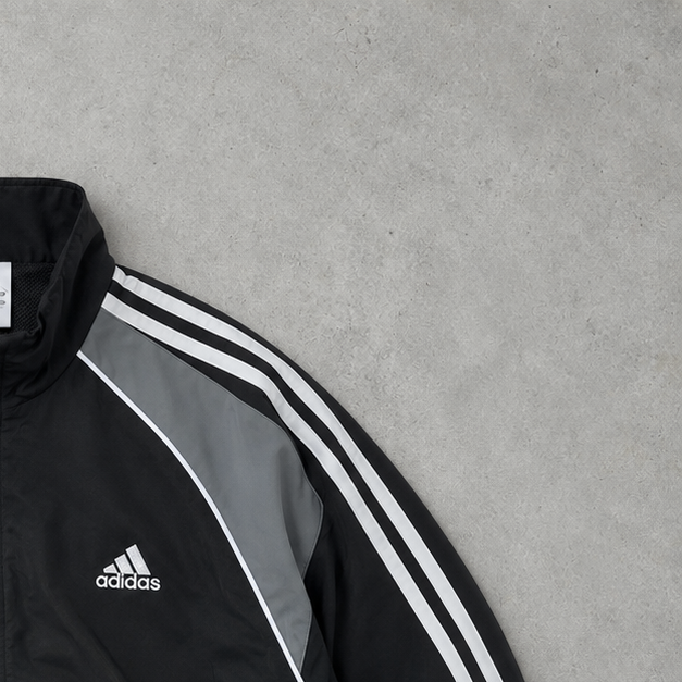 Coupe-vent Adidas Y2K Noir / Gris Rare (M)