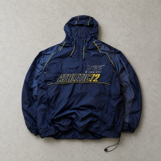 90s Nike Windbreaker Navy Yellow Rare (L)