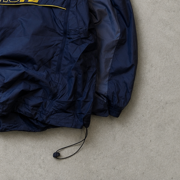 90s Nike Windbreaker Navy Yellow Rare (L)