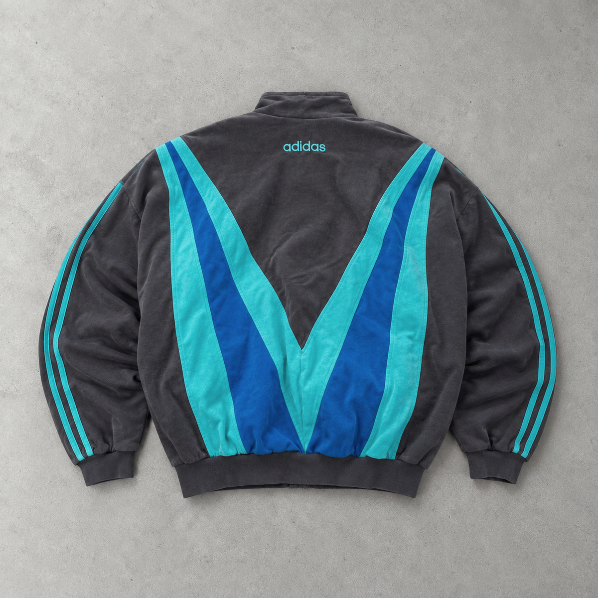 Adidas Regenjacke Blau / Braun Limited (M)