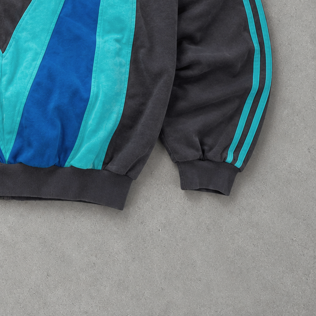Adidas Regenjacke Blau / Braun Limited (M)
