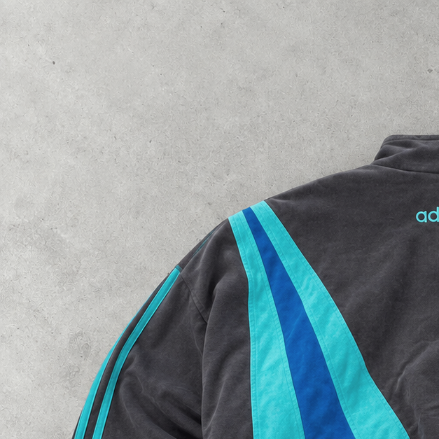 Adidas Regenjacke Blau / Braun Limited (M)