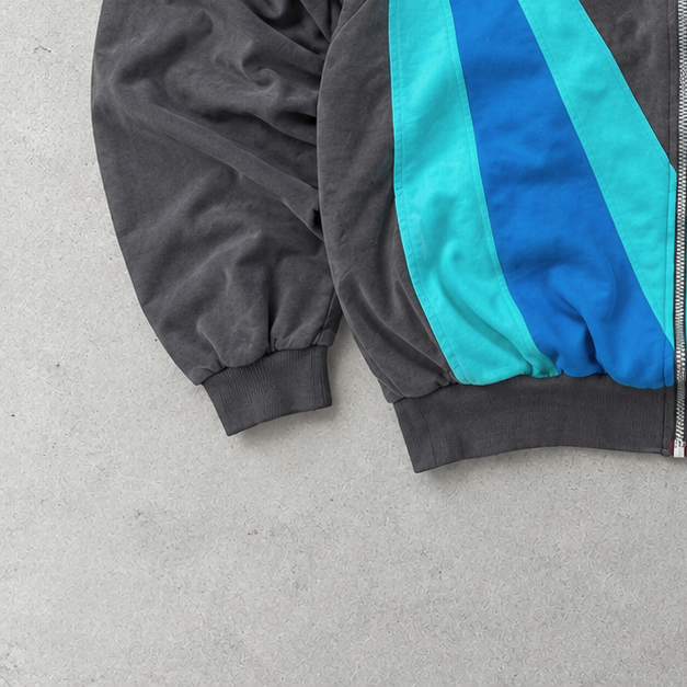 Adidas Regenjacke Blau / Braun Limited (M)