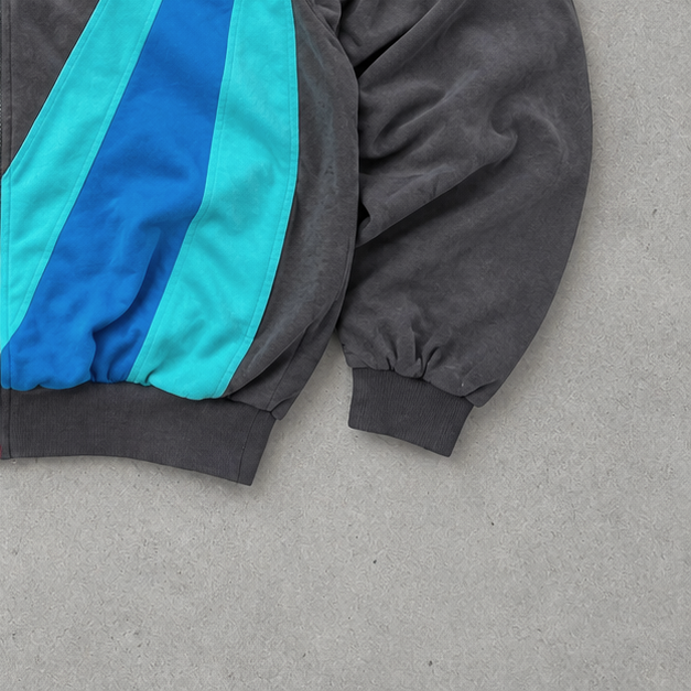 Adidas Regenjacke Blau / Braun Limited (M)