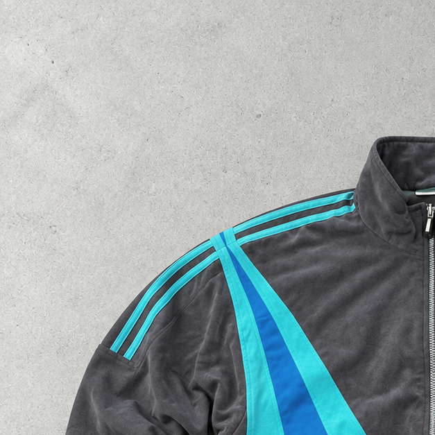 Adidas Regenjacke Blau / Braun Limited (M)