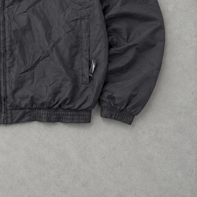 90s Reebok Track Jacket Schwarz Limited Stitched Logo (M)