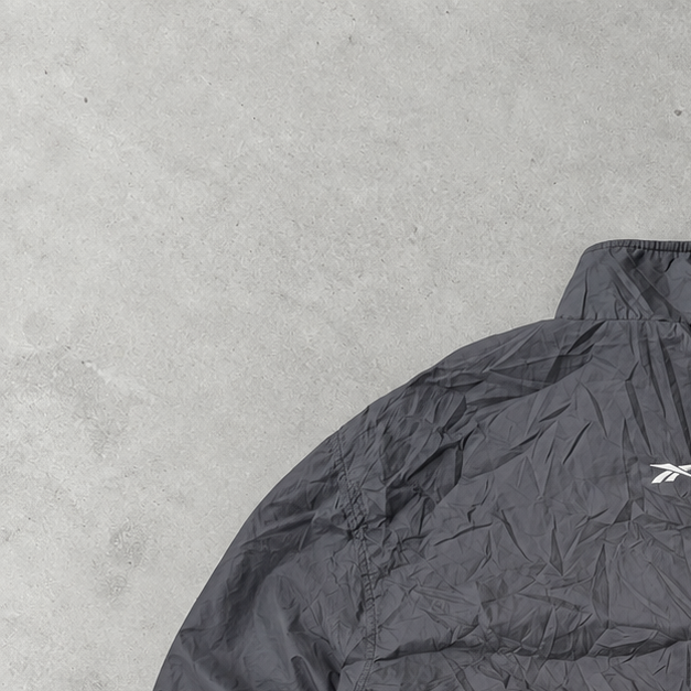 90s Reebok Track Jacket Schwarz Limited Stitched Logo (M)