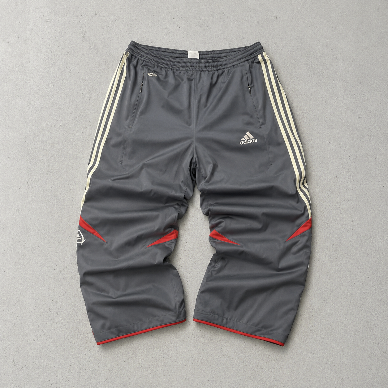 2000 Adidas Pants Schwarz, Rot Rare (XL)