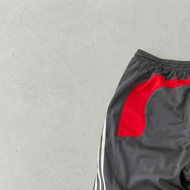 2000 Adidas Pants Schwarz, Rot Rare (XL)