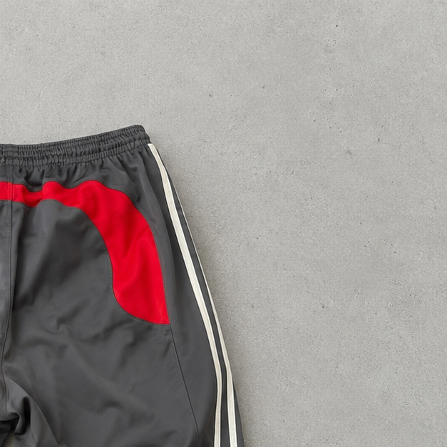 2000 Adidas Pants Schwarz, Rot Rare (XL)