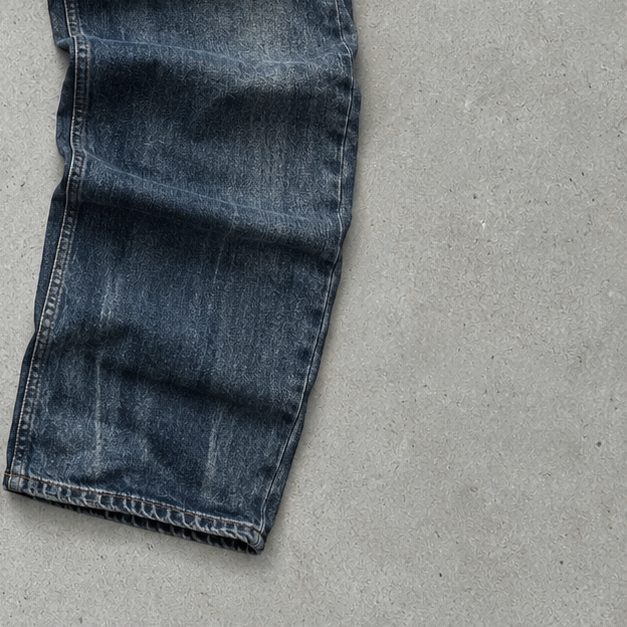 Y2K Emporio Armani Bootcut Pants Navy Rare (W31 | DE 46)