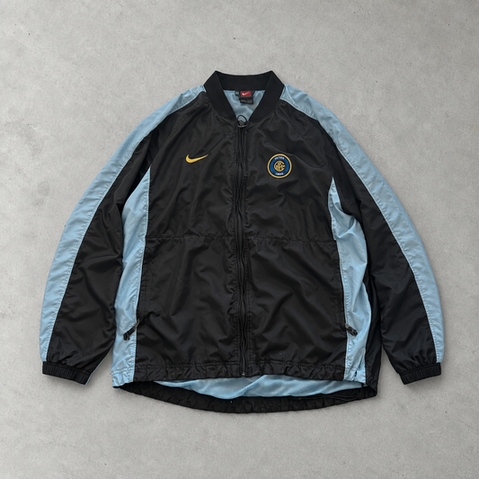 Inter Mailand 1999/2000 Nike Track Jacket Schwarz, Türkis Limited (M)