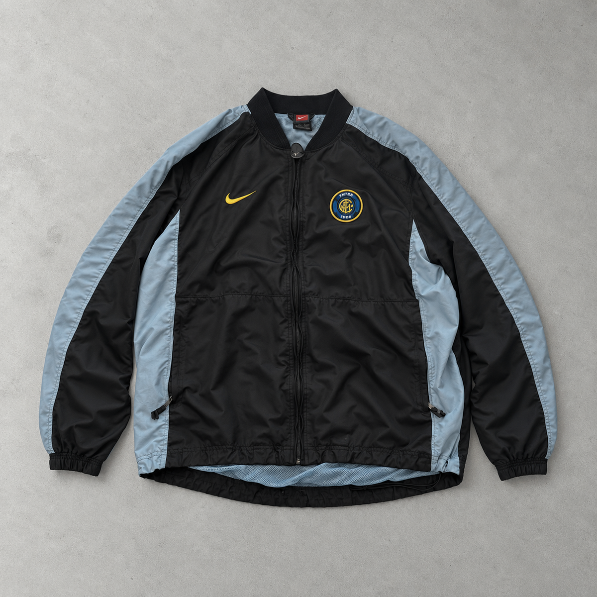 Inter Mailand 1999/2000 Nike Track Jacket Schwarz, Türkis Limited (M)