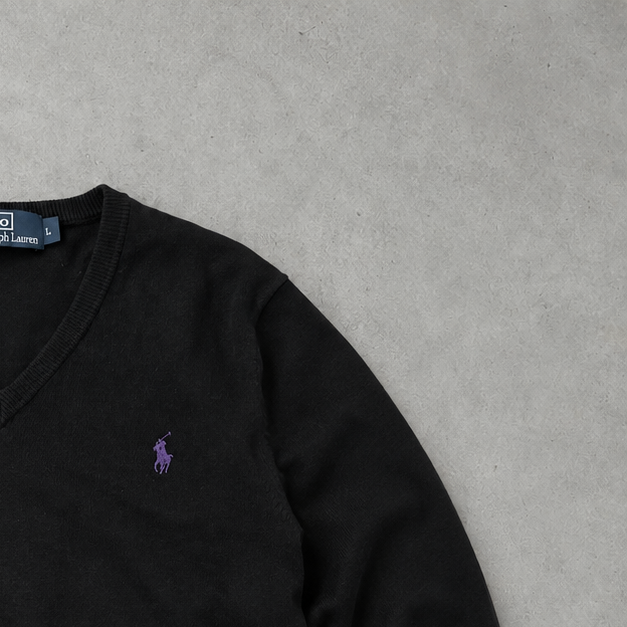 Polo Ralph Lauren Sweater Schwarz Rare (L)