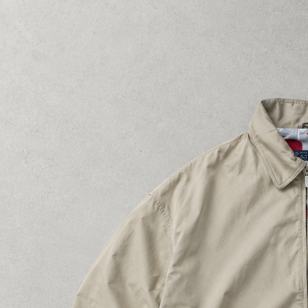 90s Ralph Lauren Shirt Beige Limited Stitched Logo (M)
