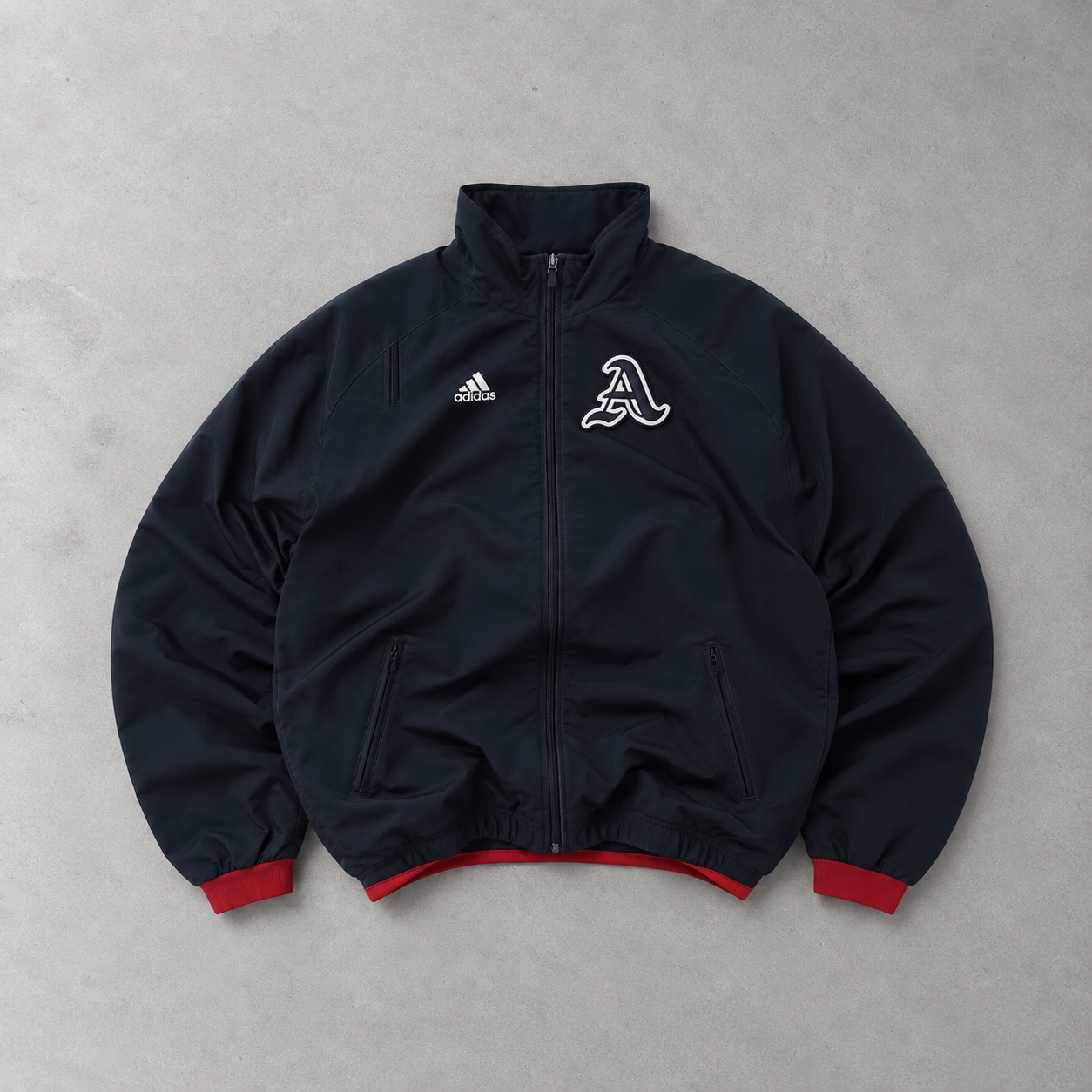 Adidas Jacket Marineblau, Rot Rare (Size S)