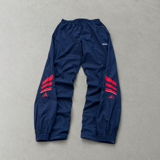 Y2K 90s ADIDAS Jeans Navy / Red Rare (L)