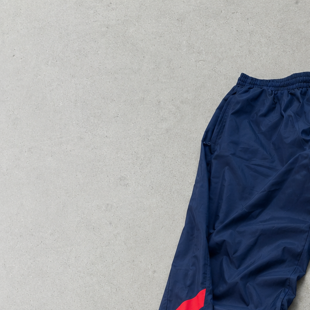 Y2K 90s ADIDAS Jeans Navy / Red Rare (L)