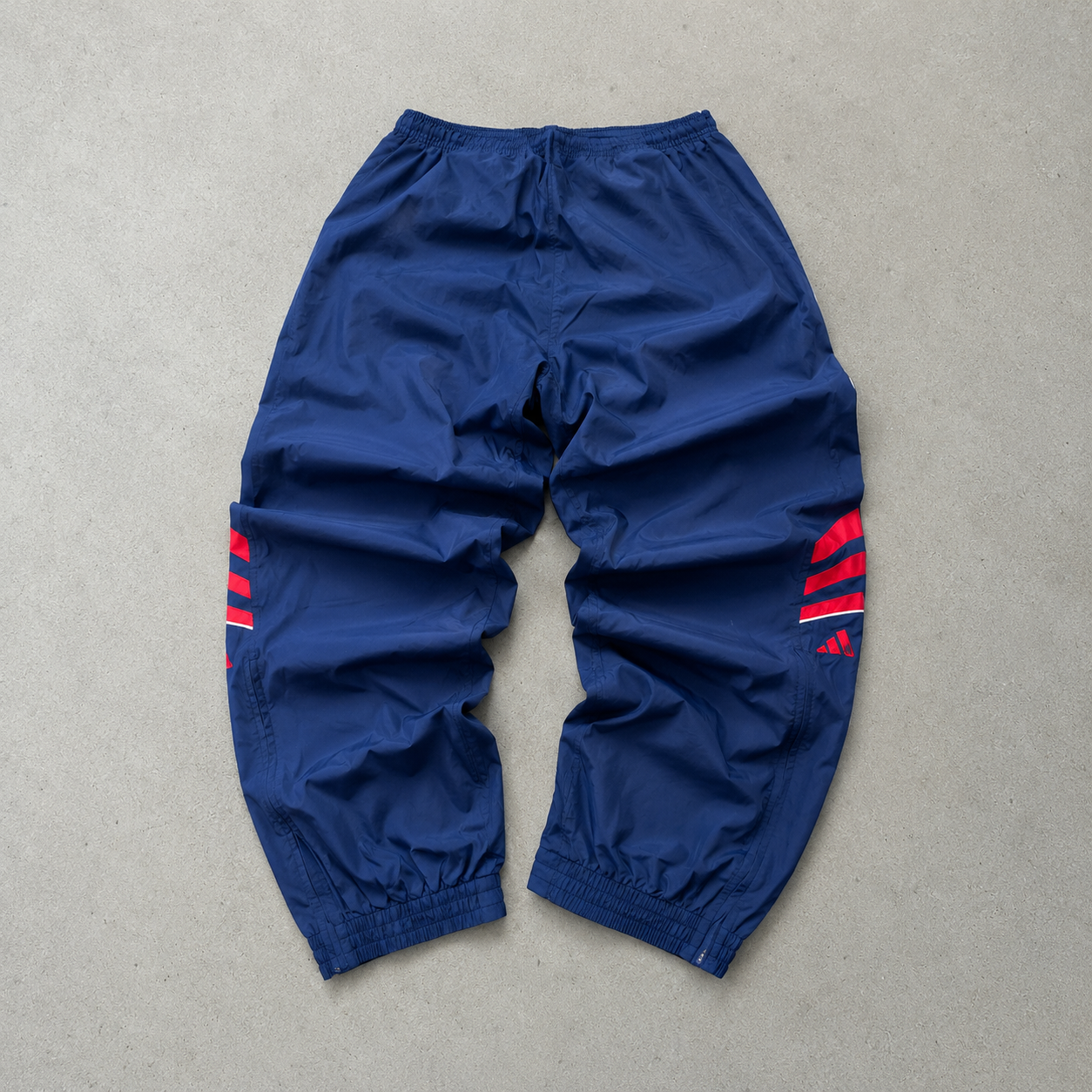 Y2K 90s ADIDAS Jeans Navy / Red Rare (L)
