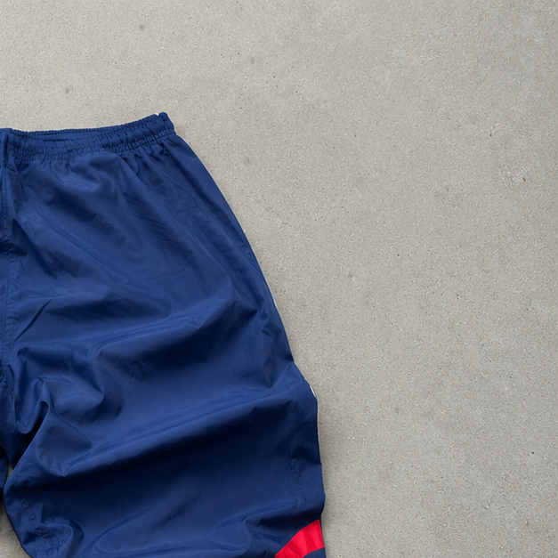 Y2K 90s ADIDAS Jeans Navy / Red Rare (L)