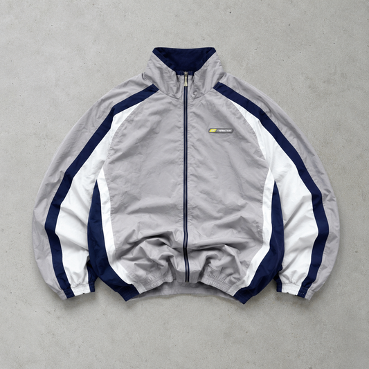 Y2K Reebok Windbreaker Grey / White Rare (XL)