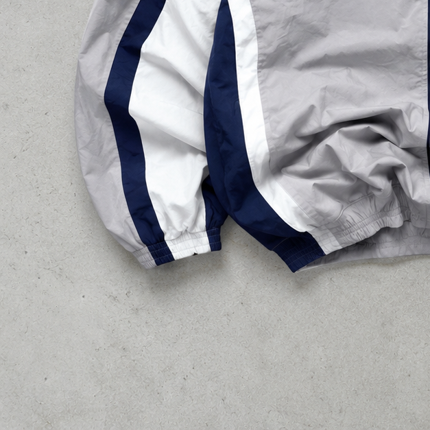 Y2K Reebok Windbreaker Grey / White Rare (XL)