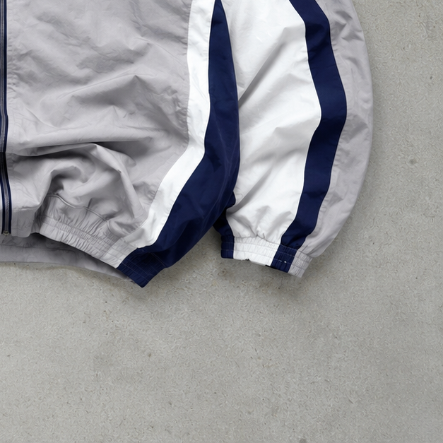 Y2K Reebok Windbreaker Grey / White Rare (XL)