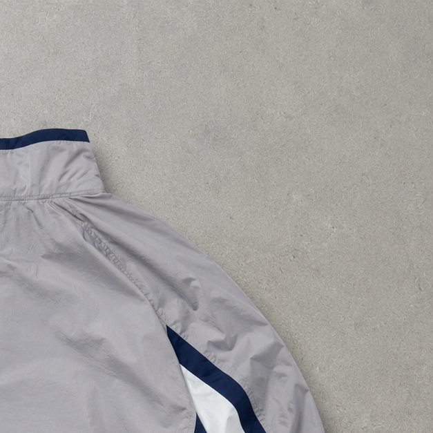 Y2K Reebok Windbreaker Grey / White Rare (XL)