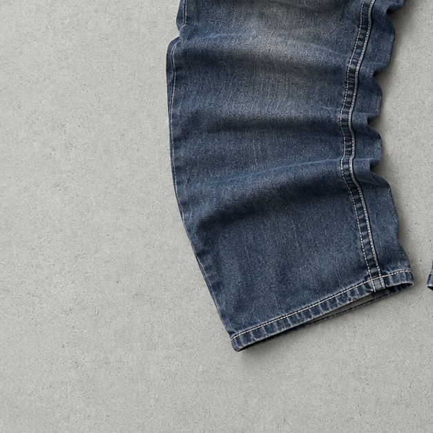 Y2K Vintage True Religion Billy Super T Straight Fit Jeans Blau, Marineblau Rare (W34 | DE 50) Stitched Logo