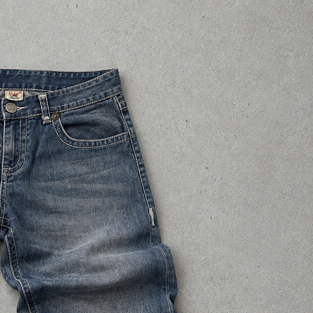 Y2K Vintage True Religion Billy Super T Straight Fit Jeans Blau, Marineblau Rare (W34 | DE 50) Stitched Logo