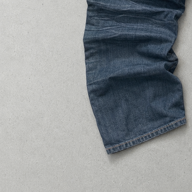 Y2K Vintage True Religion Billy Super T Straight Fit Jeans Blau, Marineblau Rare (W34 | DE 50) Stitched Logo