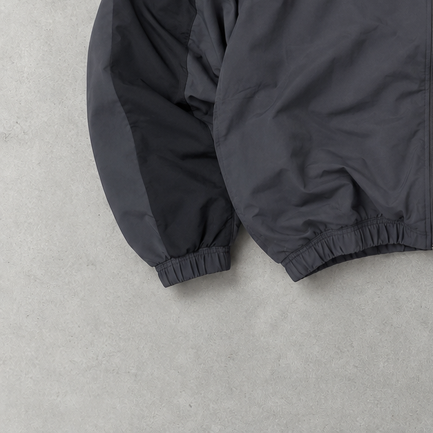 Y2K Adidas Track Jacket Grau, Schwarz Rare (Size M)