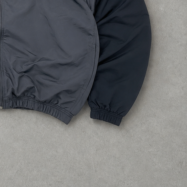 Y2K Adidas Track Jacket Grau, Schwarz Rare (Size M)