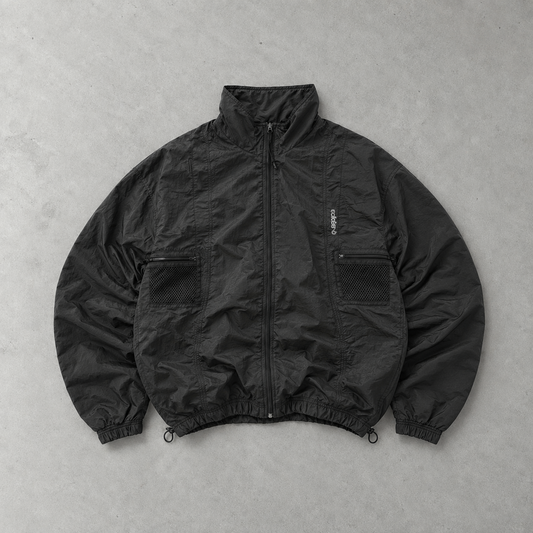 Veste de survêtement vintage Adidas noire limitée (L)