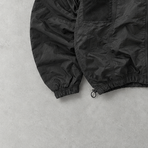 Veste de survêtement vintage Adidas noire limitée (L)