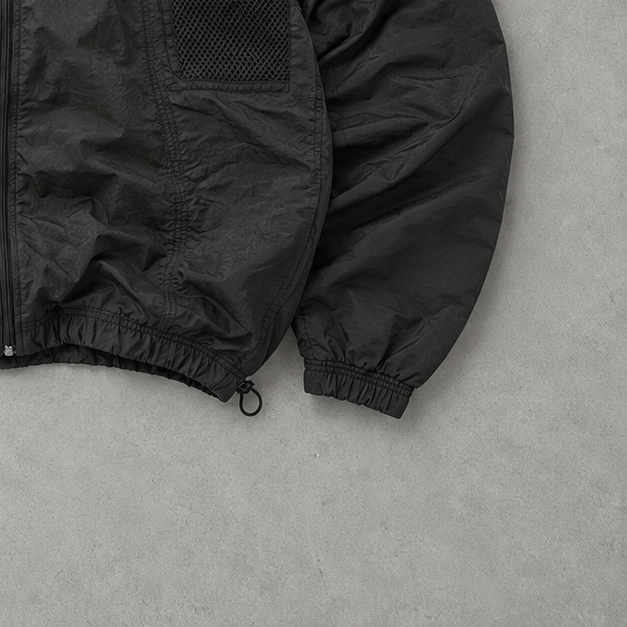 Veste de survêtement vintage Adidas noire limitée (L)