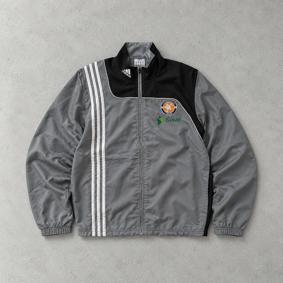 Adidas Windbreaker Grey / Black Rare (S)